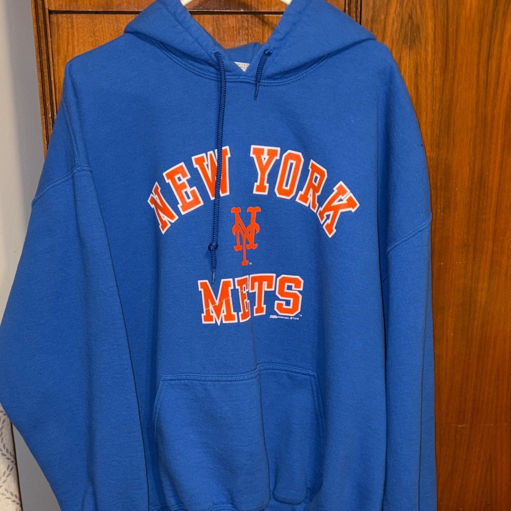 Gildan Blue New York Mets Hoodie